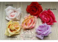 Silk artificial flower, "Just Rose" (8-9 cm), Pack of 5